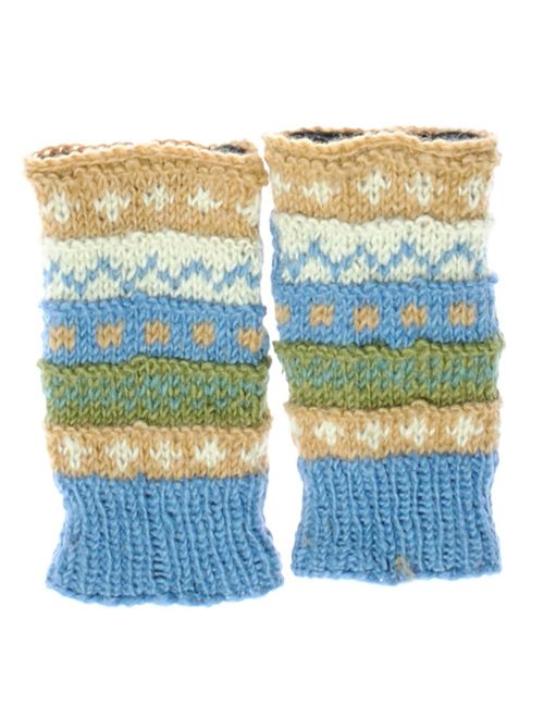 Winter wonder soft fingerless Fleece Lined Hand Knit gloves for typing & driving