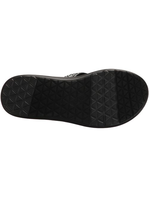 Teva Women's W Voya Flip Flop, companera Black/White, 7 M US