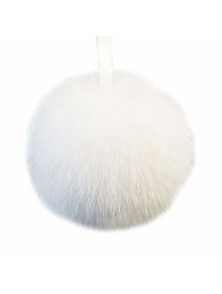 Cute Rabbit Fur Ball Pom Pom Keychain Cityelf Car Key Ring Handbag Tote Bag Pendant Purse Charm