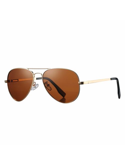 Polarized Aviator Sunglasses for Small Face Women Men Juniors UV400 Protection - Sizes from Kids to Adults ...