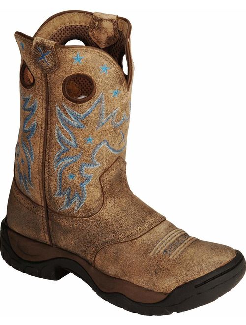 Twisted X Women's Distressed All Around Barn Boot Round Toe