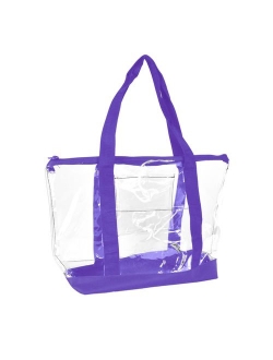 Clear Shopping Bag Security Work Tote Shoulder Bag Womens Handbag