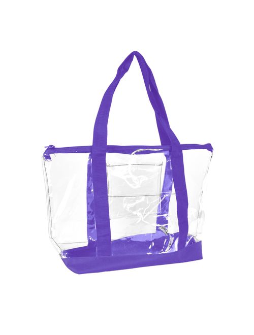 DALIX Clear Shopping Bag Security Work Tote Shoulder Bag Womens Handbag