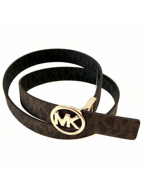 Michael Kors Mk Signature Monogram Belt and Buckle Reversible