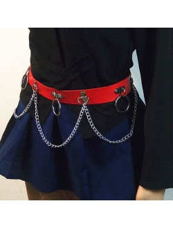 Victray Punk Leather Waist Chains Beach Ring Body Chain Fashion Rave Belts Body Accessories Jewelry for Women and Girls