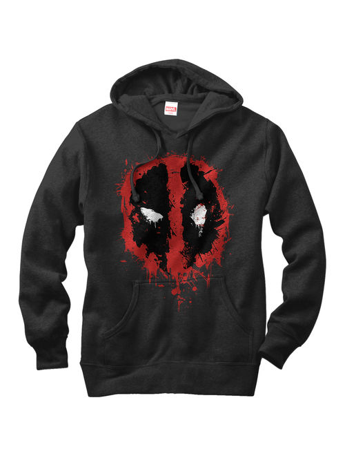 Marvel Men's Deadpool Splatter Icon Hoodie (Print On Demand)