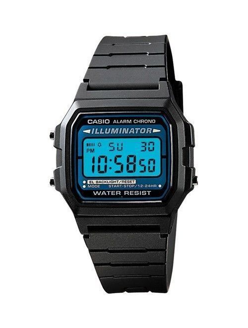 Casio F105W-1A Men's Resin Band Alarm Chrono Illuminator Light Digital Watch