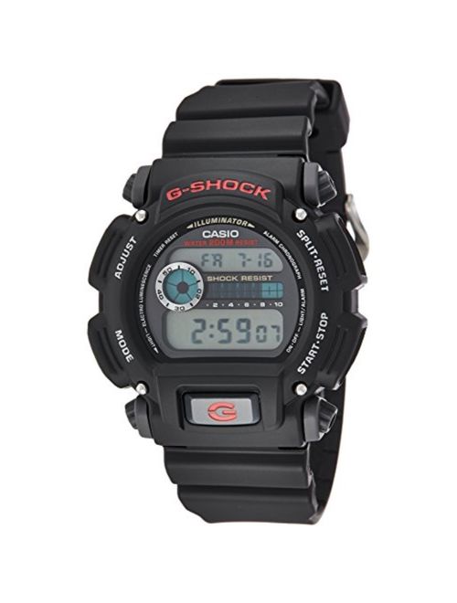 Casio Men's DW9052-1V G-Shock Black Stainless Steel and Resin Digital Watch