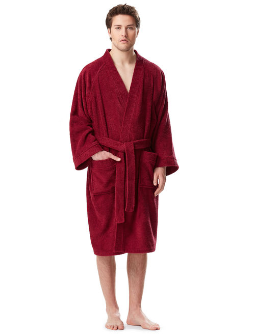 Men's Shortee Model Turkish Cotton Kimono Bathrobe