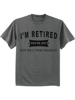 Funny Retirement Gift Retired T-shirt Men's Graphic Tee