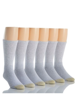 Men's Full Cushion Cotton Crew Socks, 3 Pairs