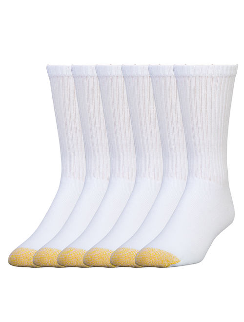 Gold Toe Men's Full Cushion Cotton Crew Socks, 3 Pairs