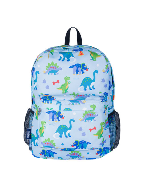 Wildkin Dinosaur Land Blue 16 Inch Kids Backpack for Boys and Girls