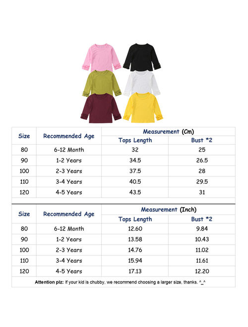 Toddler Kids Baby Girl Fashion Puff Long Sleeve Tops Clothes T-shirt Tee Tops