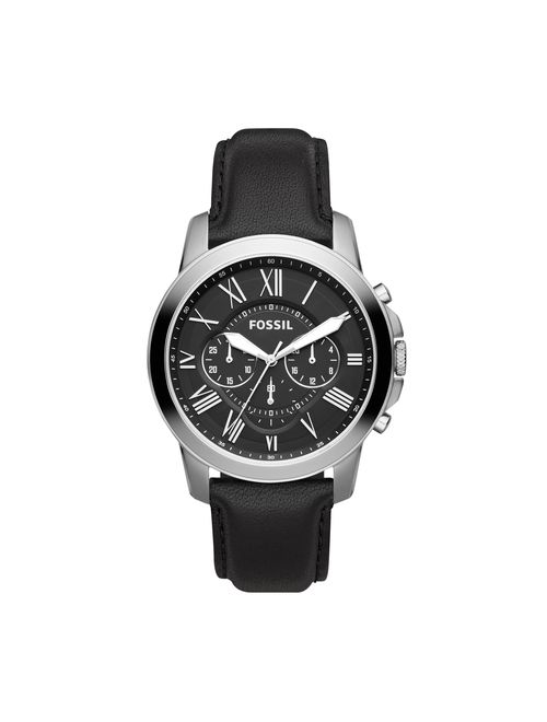 Fossil Men's Grant Leather Chronograph Watch (Style: FS4735IE)