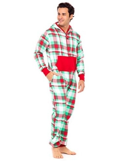 SkylineWears Mens Fashion One Piece Jumpsuit One Piece non Footed Pajamas