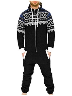 SkylineWears Mens Fashion One Piece Jumpsuit One Piece non Footed Pajamas