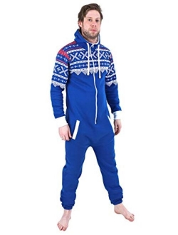 SkylineWears Mens Fashion One Piece Jumpsuit One Piece non Footed Pajamas