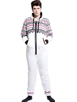 SkylineWears Mens Fashion One Piece Jumpsuit One Piece non Footed Pajamas