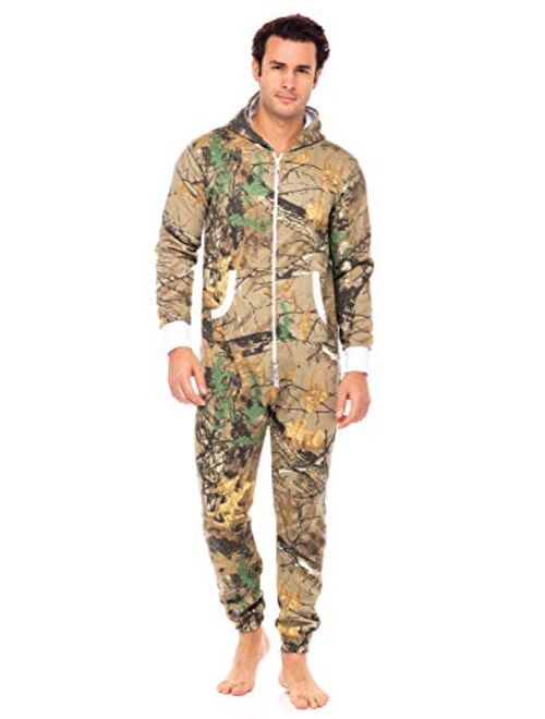 SkylineWears Mens Fashion One Piece Jumpsuit One Piece non Footed Pajamas