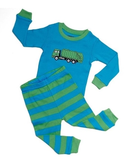 Garbage Truck 2 Piece Pajama Set 100% Cotton 5 Years