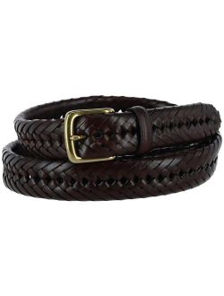 Aquarius Tubular Leather Braided Belt (Men's)