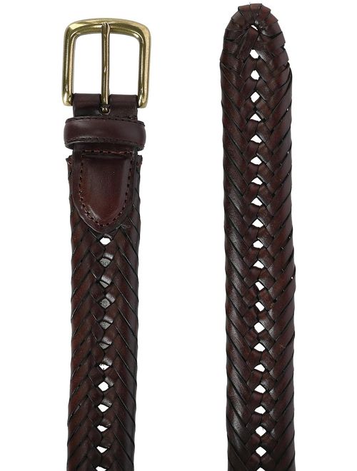 Aquarius Tubular Leather Braided Belt (Men's)