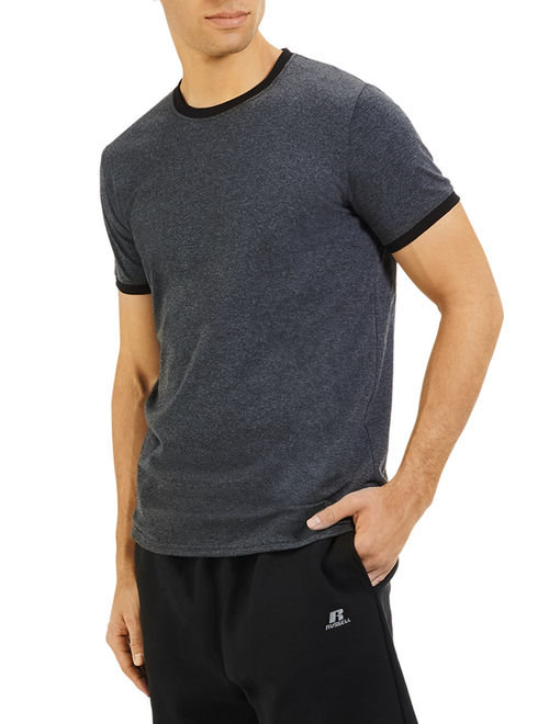 Russell Athletic Men's Essential Dri-Power Ringer T-Shirt with 30+ UPF