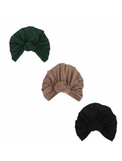 DANMY Women's Autumn Winter Knotted Hat Wrap Cap India's Hat Turban Headwear