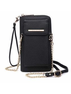 Cellphone Wallet Purse Phone Pouch Wristlet Clutch Crossbody Shoulder Bag - 12 Slots