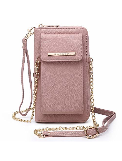 Cellphone Wallet Purse Phone Pouch Wristlet Clutch Crossbody Shoulder Bag - 12 Slots