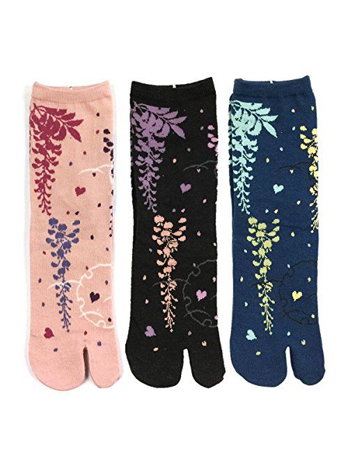 Bowbear Womens 3-Pair Flip-Flop Socks