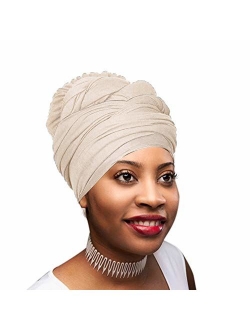 Novarena 30 Solid Colors Soft Stretch Headwraps Headband Long Hair Head Wrap Scarf Turban Tie Jersey Knit African head wraps