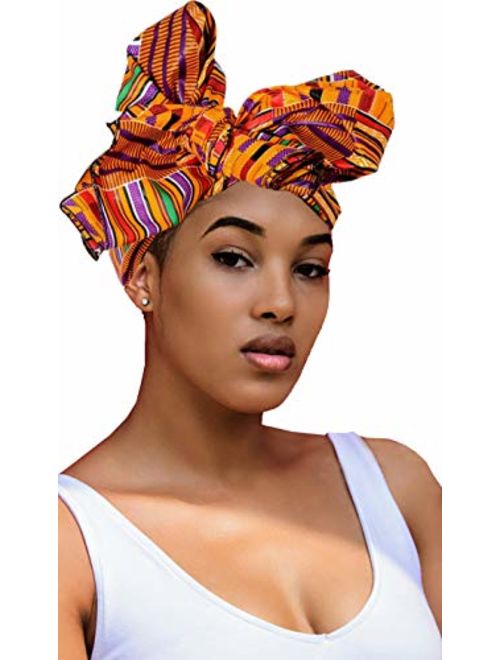 Novarena 30 Solid Colors Soft Stretch Headwraps Headband Long Hair Head Wrap Scarf Turban Tie Jersey Knit African head wraps