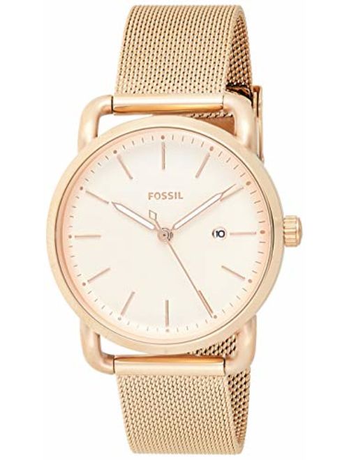 Fossil Women's Commuter Stainless Steel Mesh Casual Quartz Watch