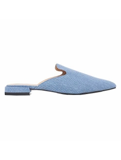 Rohb by Joyce Azria Maison, Soho & Jolie Pointed Toe Flat Backless Slip On Slide Mules for Women