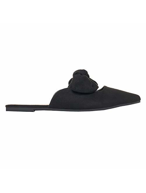 Rohb by Joyce Azria Maison, Soho & Jolie Pointed Toe Flat Backless Slip On Slide Mules for Women