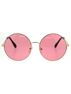 Classic Oversize Joplin Style Hippie Round Circle Lens Sunglasses