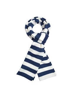 TrendsBlue Premium Soft Knit Striped Scarf - Different Colors Available