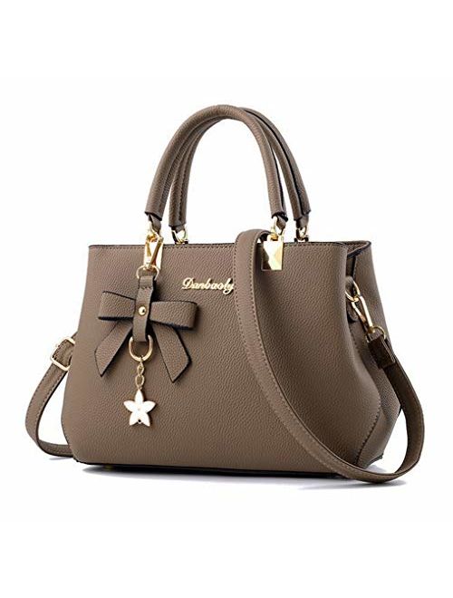 Dreubea Womens Handbag Tote Shoulder Purse Leather Crossbody Bag