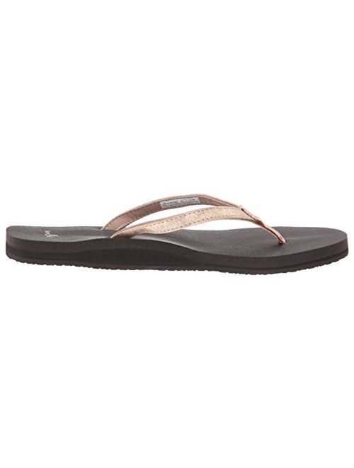 Sanuk Women's Yoga Joy Metallic Flip-Flop