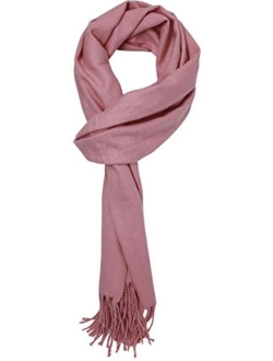 Unisex Warm Soft Cashmere Feel Solid Color Fall Winter Scarf