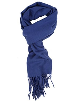 Unisex Warm Soft Cashmere Feel Solid Color Fall Winter Scarf