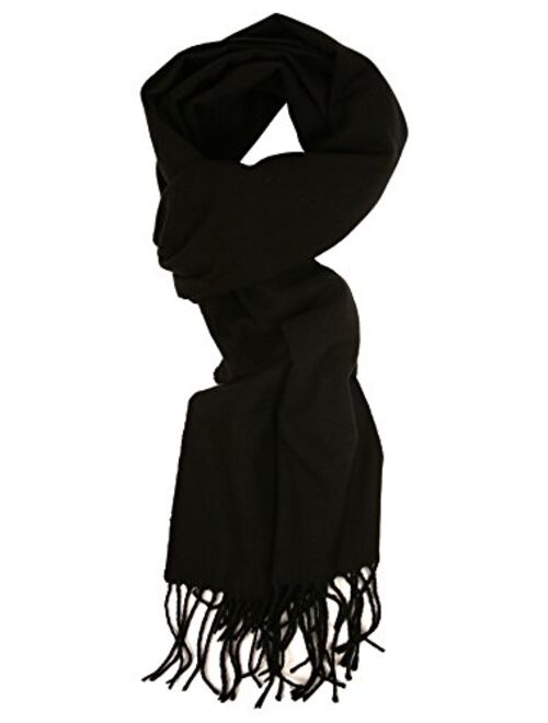 Unisex Warm Soft Cashmere Feel Solid Color Fall Winter Scarf