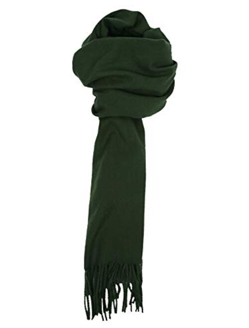 Unisex Warm Soft Cashmere Feel Solid Color Fall Winter Scarf