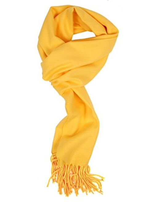 Unisex Warm Soft Cashmere Feel Solid Color Fall Winter Scarf