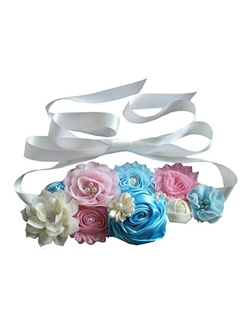 nania maternity pregnancy sash for Mon to be baby shower sash flower sash