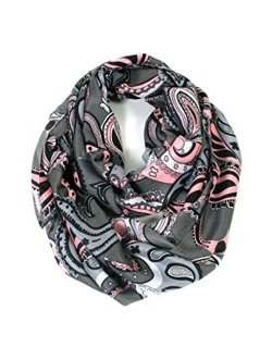 Scarfand's Vibrant Colored Artistic Painting & Graphic Print Infinity Fashion Scarf