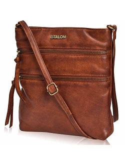 Leather Crossbody Purses for women travel bags small shoulder bag crossover Bag for women by Estalon