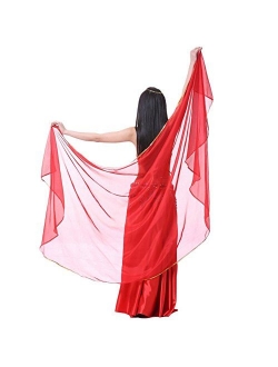 AvaCostume Chiffon Solid Color Dance Veils Belly Scarves